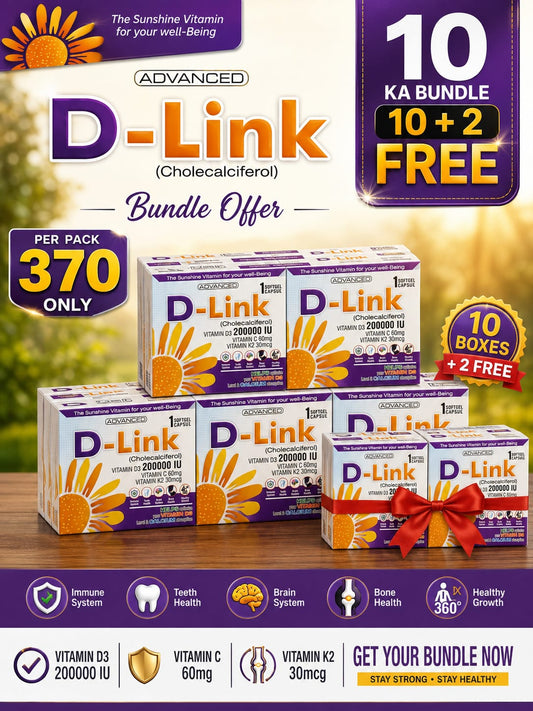 D-Link Vitamin D3 200,000 IU — 10 + 2 FREE Bundle Offer