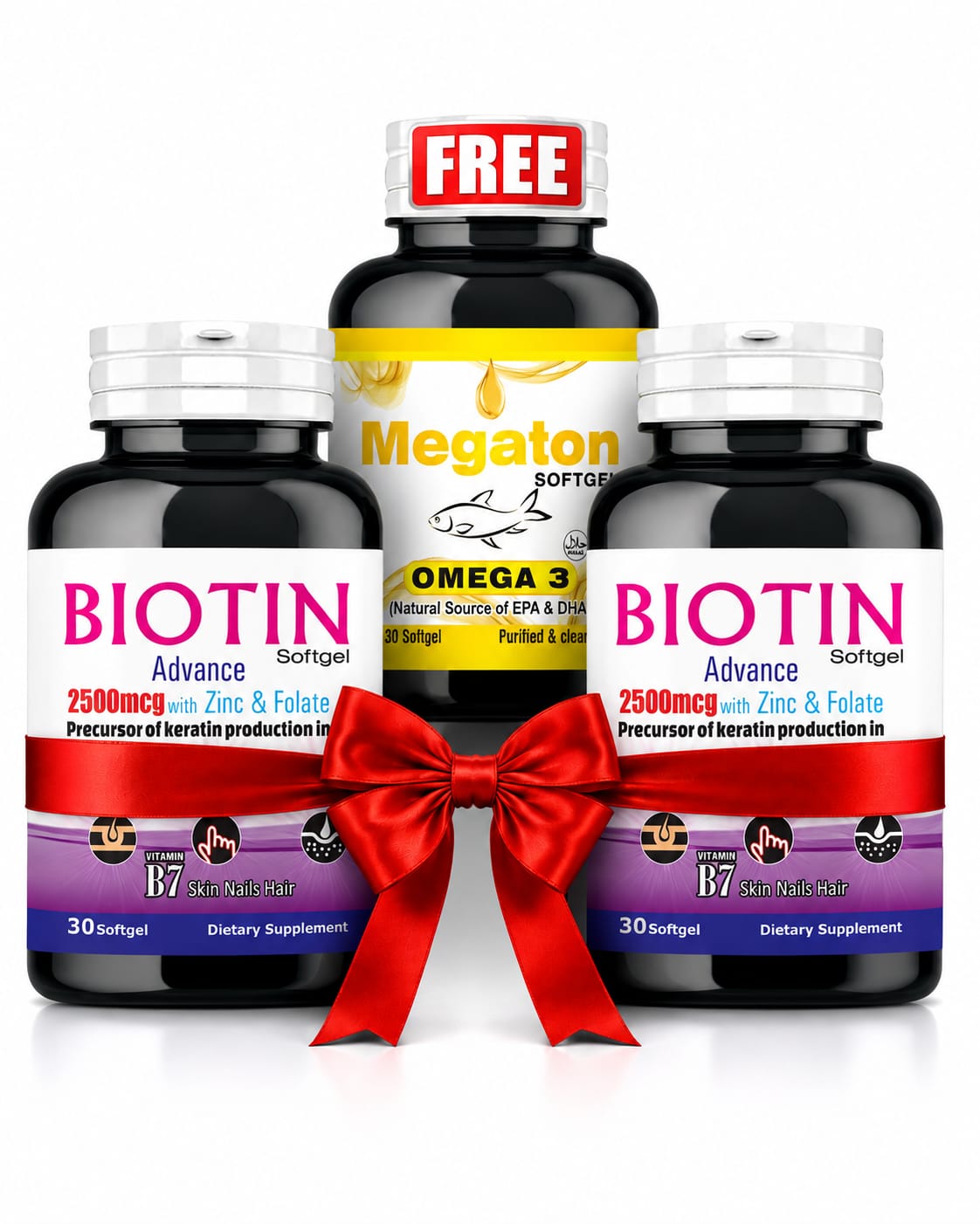 Biotin – Buy 2, Get Omega-3 FREE