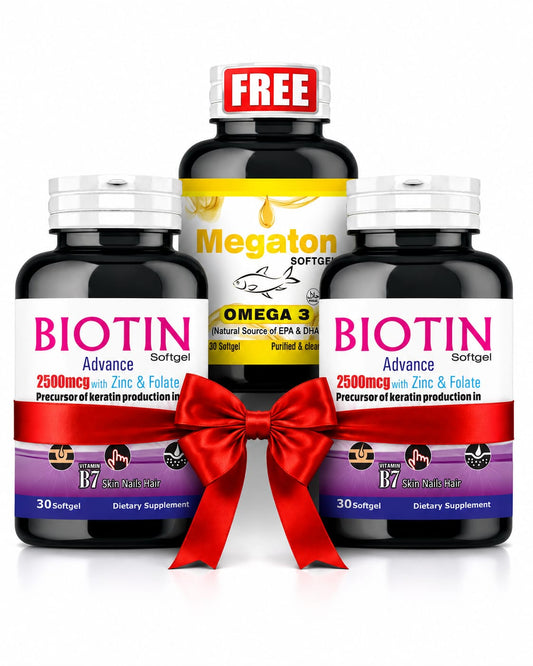 Biotin – Buy 2, Get Omega-3 FREE